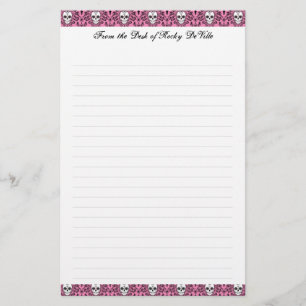 Toter Damast - kundenspezifisches Briefpapier