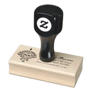 Toter Damast-personalisierte Gummistempel