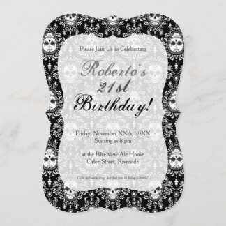 Toter Damast - schicke Einladung