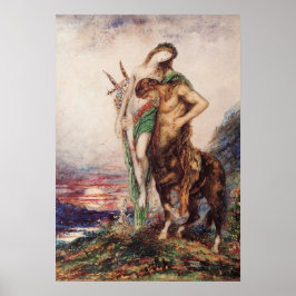 Toter Dichter wird von einem Centaur (Sonnenunterg Poster