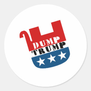 Toter Elefant - Wirf Trump raus - Anti-Trump - Runder Aufkleber