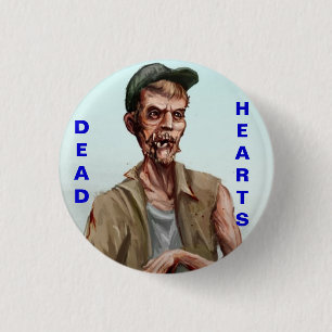 Toter Herz-Roman - Zombie-Knopf Button