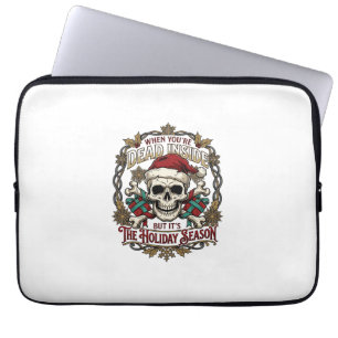 Toter Innere Feiertagszeit Weihnachten Totenkopf S Laptopschutzhülle