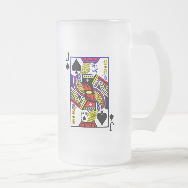 Toter Jack-mattiertes Bier-Glas Mattglas Bierglas (Rechts)