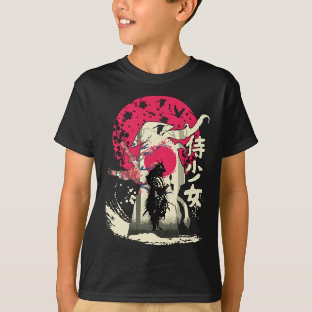 Toter japanischer Samurai-Krieger Japan Schwertbea T-Shirt (Vorderseite)