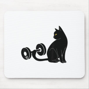 Toter Katzen-Krafttraining-Gym-Fitness-Übung Wiege Mousepad
