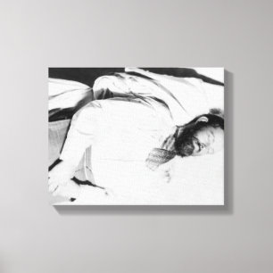 Toter Körper von Outlaw Jesse James Fotograf Leinwanddruck