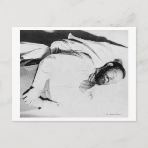 Toter Körper von Outlaw Jesse James Fotograf Postkarte