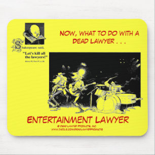 Toter Lawyer™ Unterhaltungs-Rechtsanwalt Mousepa Mousepad