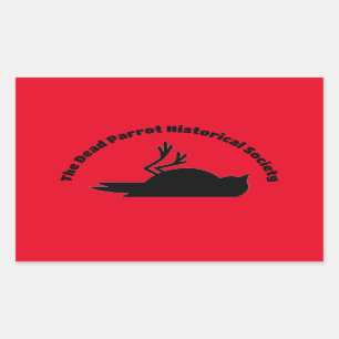 Toter Papagei Historische Gesellschaft - Der Aufkl Rechteckiger Aufkleber