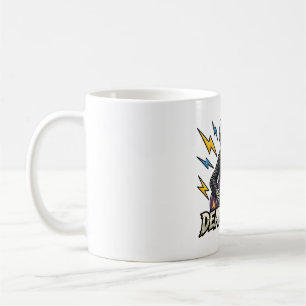 Toter Rocker-Skelett Gitarre Halloween-Kunst Kaffeetasse