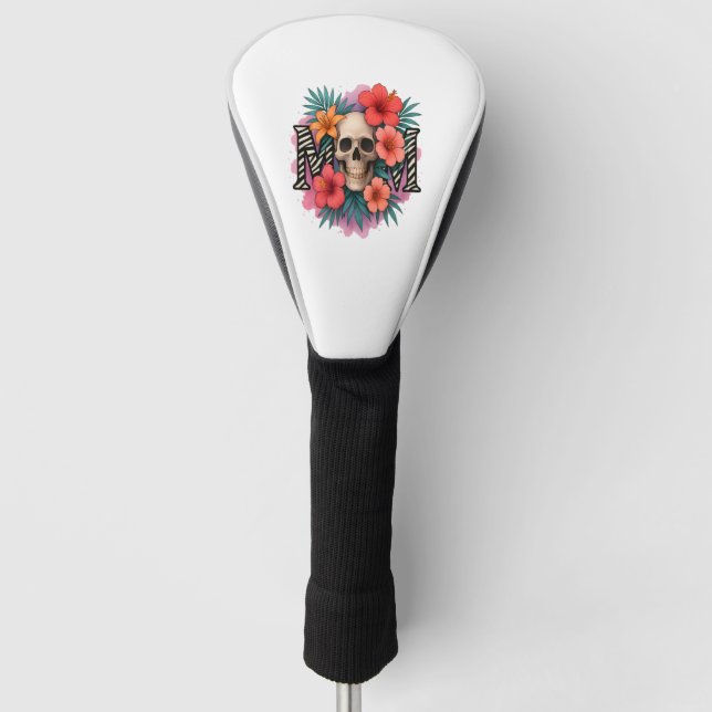 Toter Schädel Lustige Mutter Golf Headcover (Vorderseite)