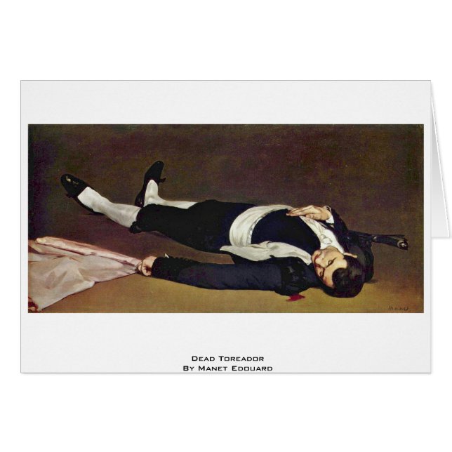 Toter Toreador durch Manet Edouard (Vorderseite (Horizontal))