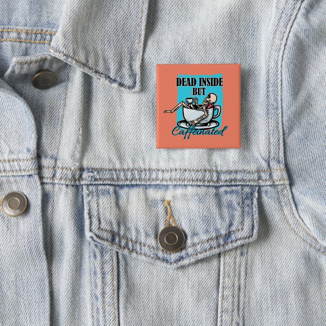Totes, aber koffeiniertes Kaffeelett Button (Beispiel)