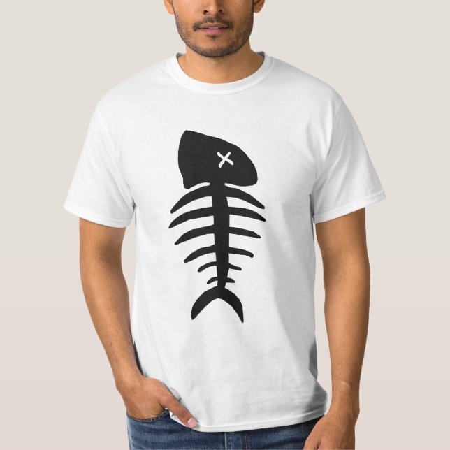 totes Fischskelett T-Shirt (Vorderseite)