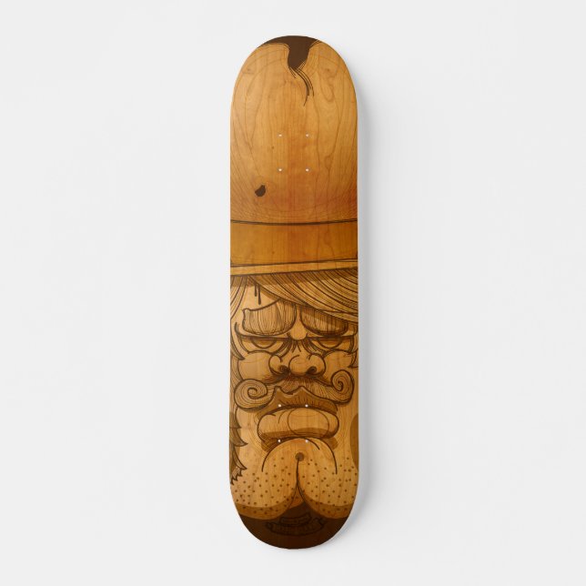 Totes Holz Skateboard (Vorne)
