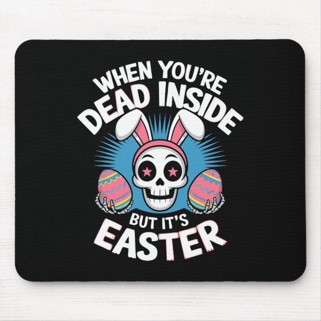 Totes Innen, aber es ist Ostern Schädelknochen, so Mousepad (Vorne)