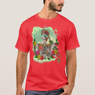 Totes Innen, aber es ist Reading Time Funny Floral T-Shirt