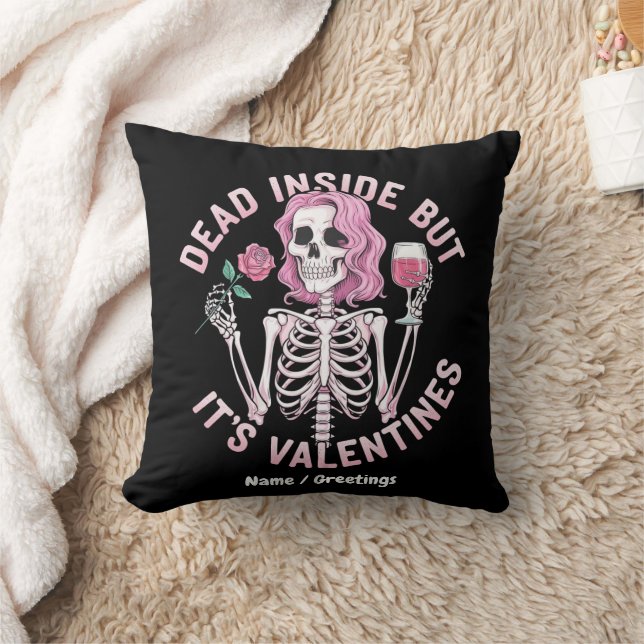 Totes Innen, aber es ist Valentinins sonnige Roman Kissen (Decke)