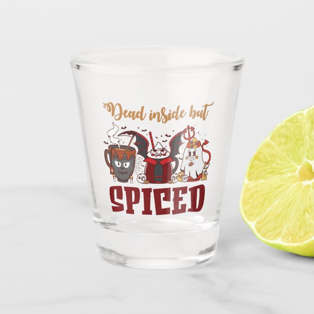 Totes Innen, aber scharf Schnapsglas (Vorderseite)