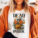 Totes innen Vintages Halloween Tri-Blend Shirt<br><div class="desc">Mit diesem Vintagen Halloween-T - Shirt im Toten Innen den dunklen Spaß von Halloween. Dieses Shirt mit Vintag inspiriertem Design mit Schädeln, Kürbissen und Herbstsonnenschirmen und Blume besticht durch seine heitere und skurrile Atmosphäre. Aus hochwertigen Materialien für eine bequeme Passform, ist es ideal für Halloween-Partys, Gelegenheitsausflüge oder Alltagsbekleidung. Wählen Sie...</div>