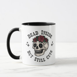 Totes Inneres, aber immer noch Niedliche Schädelbl Tasse