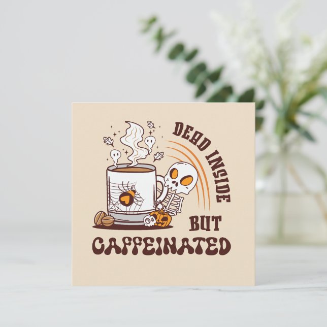 Totes Inneres, aber koffeiniert (Stehend Vorderseite)