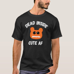 Totes inneres Niedliches Af-Scare-Bären Halloween- T-Shirt