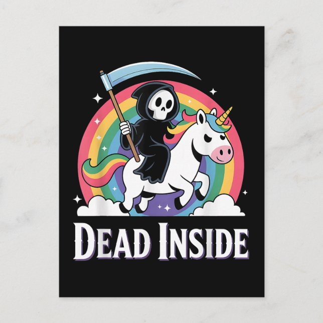 Totes Inside Postkarte (Vorderseite)