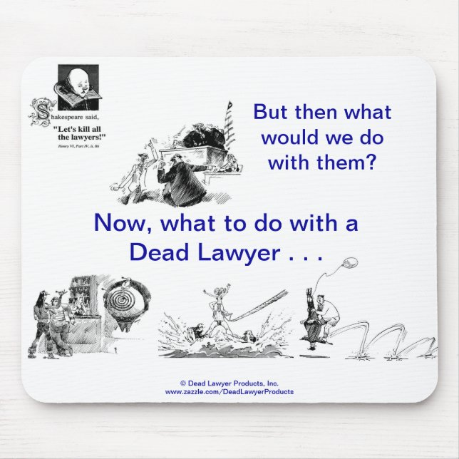 Totes Lawyer™ Mousepad (Vorne)