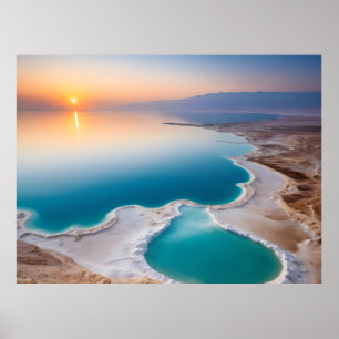 Totes Meer Landschaft Israel Poster