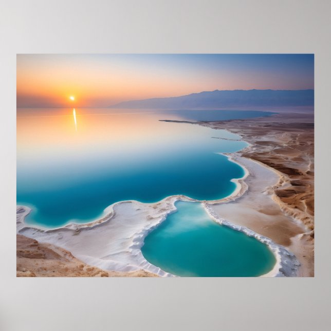 Totes Meer Landschaft Israel Poster (Vorne)