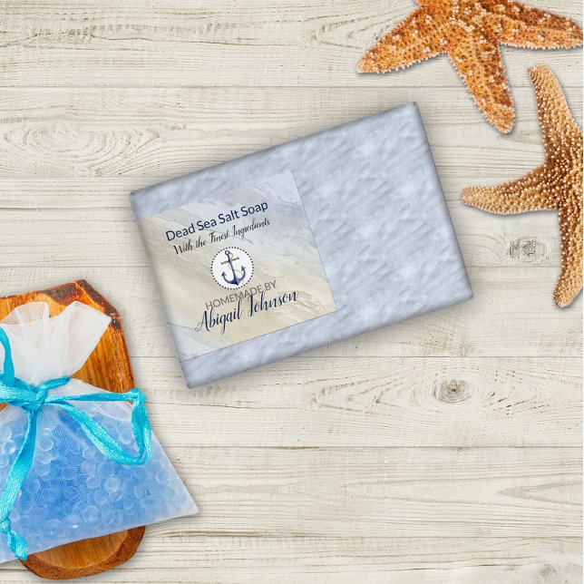 Totes Meer Salz Clay hausgemachte handgefertigte S Lebensmitteletikett (Von Creator hochgeladen)