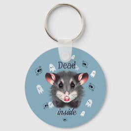Totes Opossum-Schlüsselanhänger mit gruseligen Gei Schlüsselanhänger