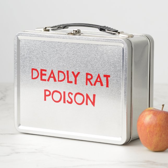 Totes Ratten Gift Funny Horror Metal Lunchbox (Beispiel)