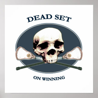 Totes Set Skull Lacrosse Poster