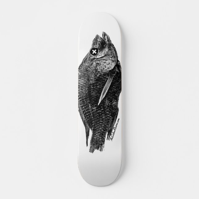 Totes Tilapia--Saltonseebrett Skateboard (Vorne)