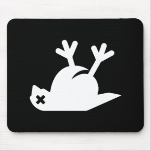 Totes Vogel-Piktogramm Mousepad