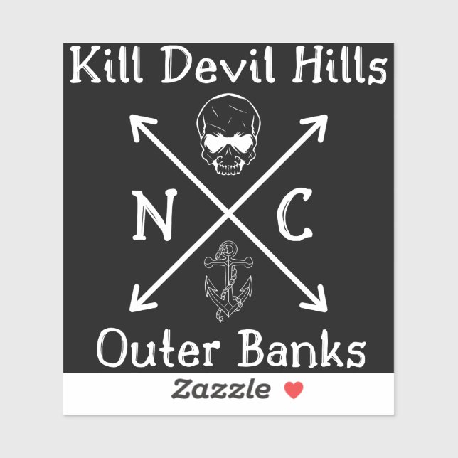 Tötet die Teufelshügel äußere Banken Aufkleber (Blatt)