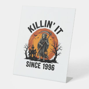 Tötet es seit 1996 Vintage Halloween Sensenmann De Sockelschild