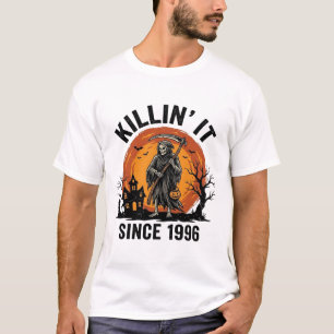 Tötet es seit 1996 Vintage Halloween Sensenmann De T-Shirt