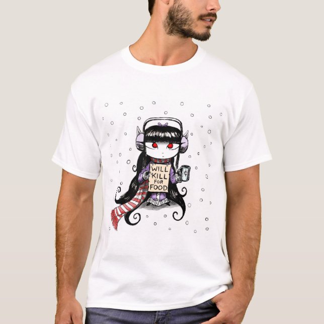 Tötet für Nahrung T-Shirt (Vorderseite)