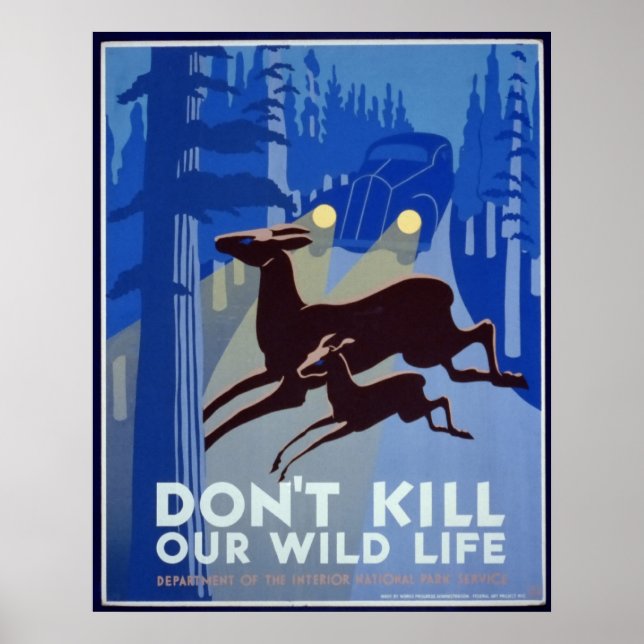 Tötet nicht unser Wild Life Poster (Vorne)