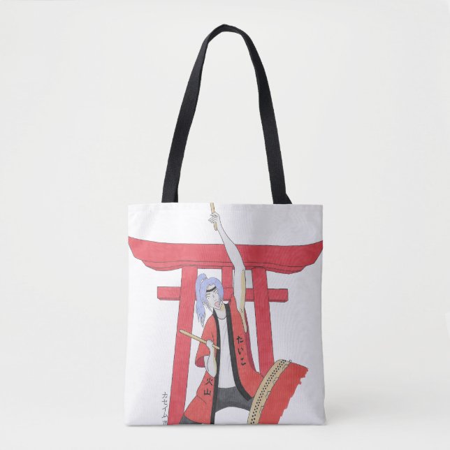 ToteTaiko Drummer Akiko Tote Bag (Vorderseite)