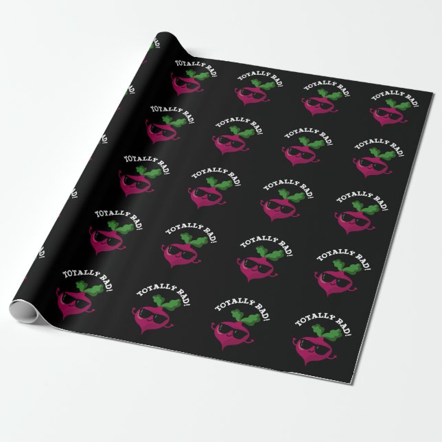 TotKrasse Funny Veggie Radish Pun Dark BG Geschenkpapier (Ungerollt)