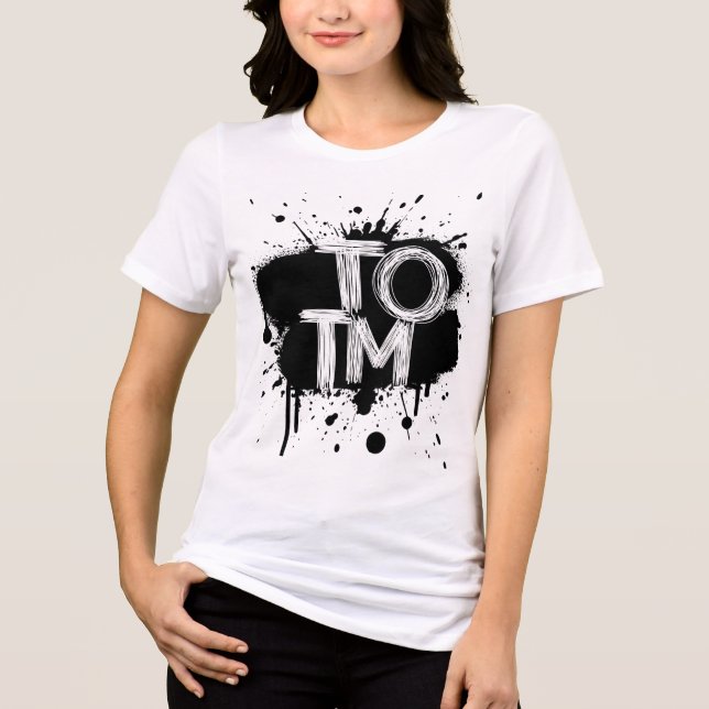 TOTM_scribble Farbe Tri-Blend Shirt (Vorderseite)