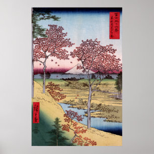 Tōto Meguro Yuhhigaoka, Ando Hiroshige Poster