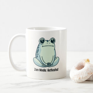 Totpfanne, Kälte, Zen-Meditationsfrosch Kaffeetasse