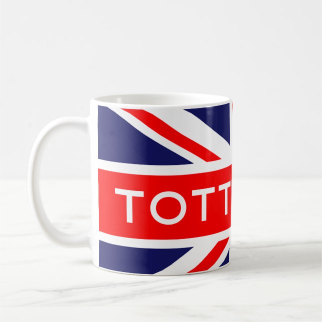 Tottenham: Britische Flagge Tasse (Links)