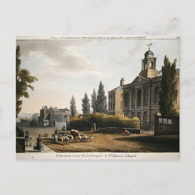 Tottenham Court Road Turnpike Postkarte (Vorderseite)